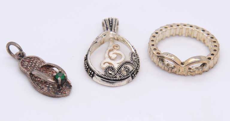 Group Lot of Vintage 925 Sterling Silver Jewelry