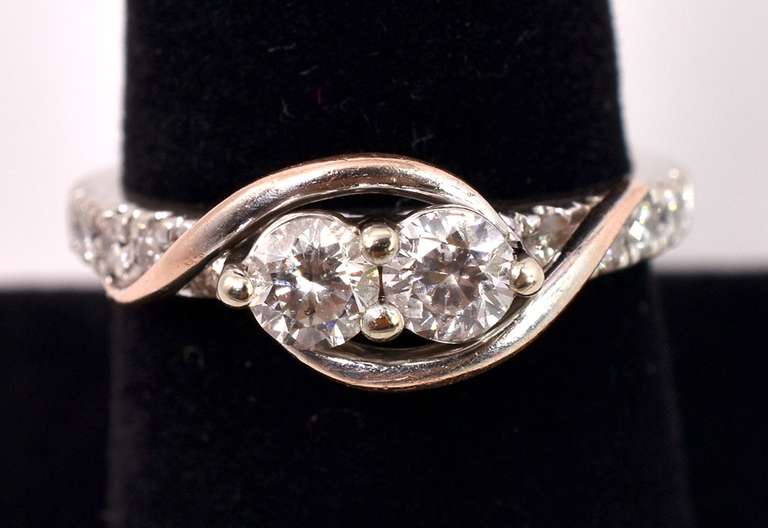 Delightful Diamond Ring in 14K White Gold