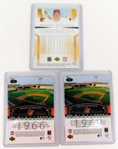 3 Brooks Robinson Upper Deck Baseball Cards