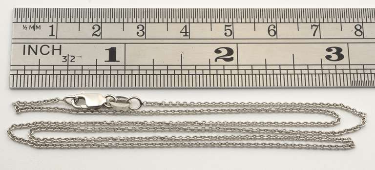 Perfect White Gold Pendant Necklace