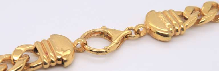 Set of Gold Plated Heavy Necklace with Matching Earrings