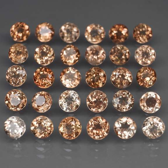 Superb quality 9.10ct 30pc imperial Topaz set