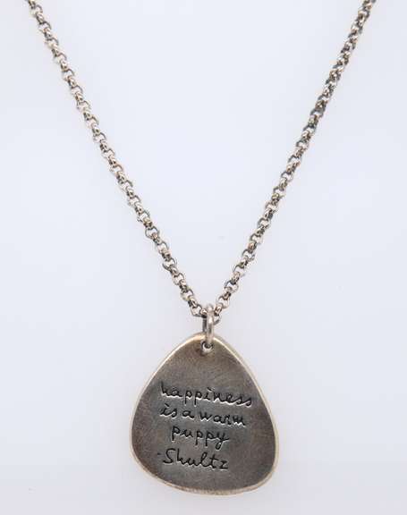 Vintage Sterling Silver Signed Pendant on Chain