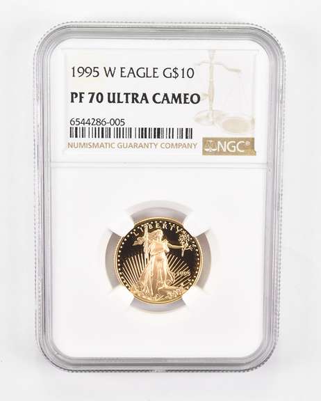 PF70 UCAM 1995-W $10 American Gold Eagle - Graded NGC