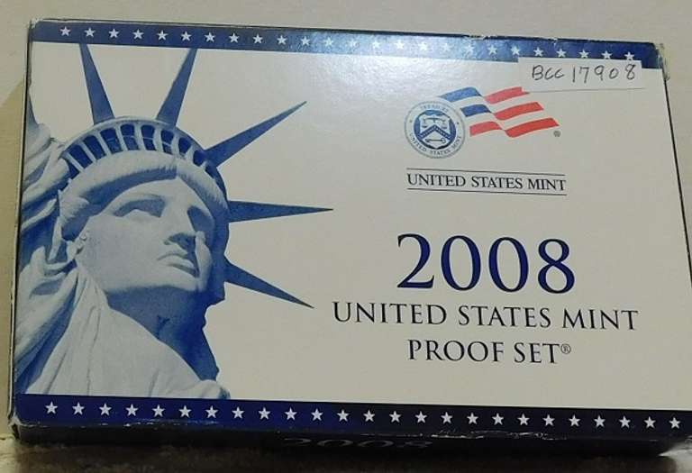 2008 PROOF Set w/State Qtrs  w/ Pres Dols