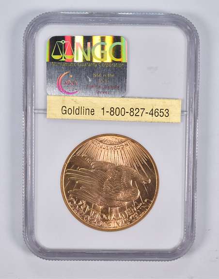 MS64 1914-S $20 Saint-Gaudens Gold Double Eagle NGC