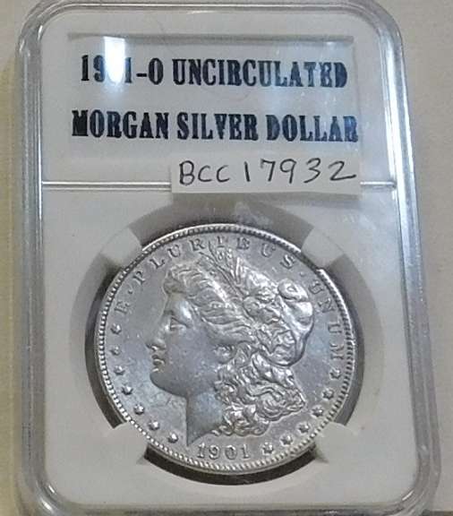 1901-O Morgan Dol slabbed Unc