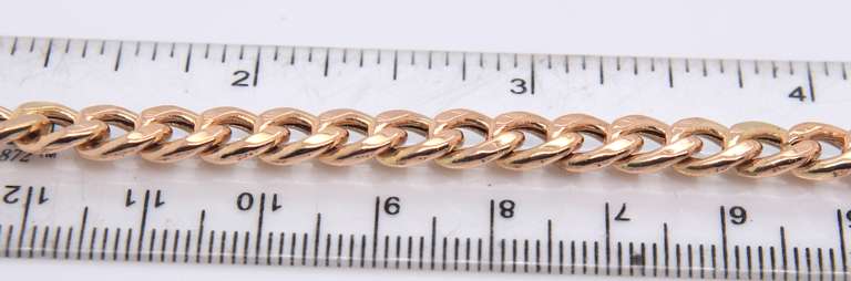 Simple Yellow Gold Curb Link Bracelet