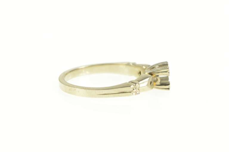 14K Yellow Gold Vintage NOS 1950's Setting 5.25mm Engagement Ring