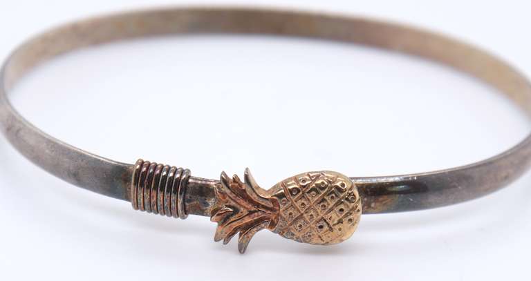 Vintage Sterling Silver Bangle Bracelet