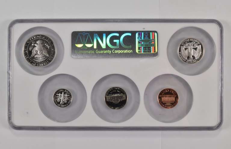 PF70 UCAM 1997-S 5 Coin Silver Proof Set - Graded NGC