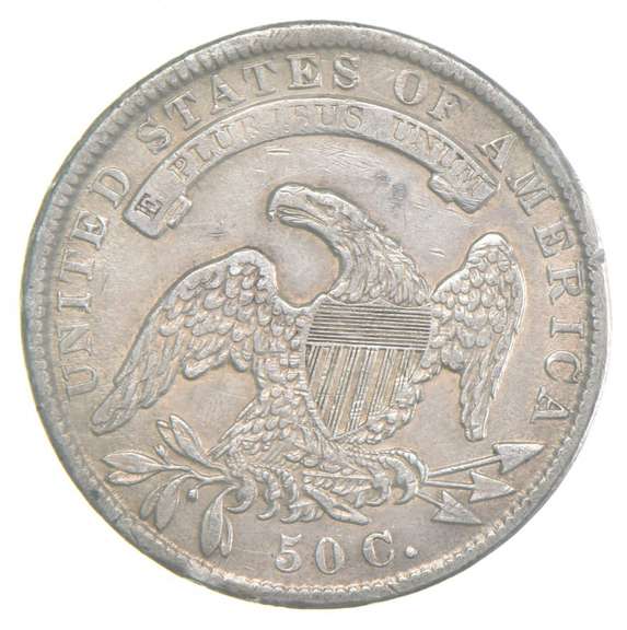 1836 Capped Bust Half Dollar Lettered