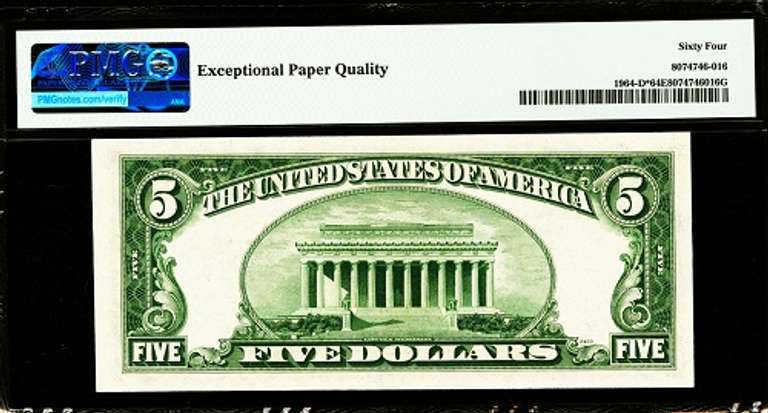 Crisp Exceptional 1950C $5 Star Replacement Note Cleveland PMG 64 EPQ!