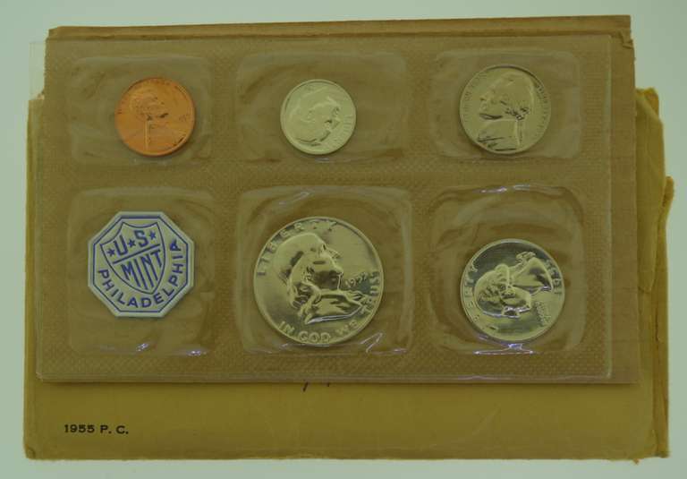 1955 'Flat Pack' Proof Set in Original Envelope