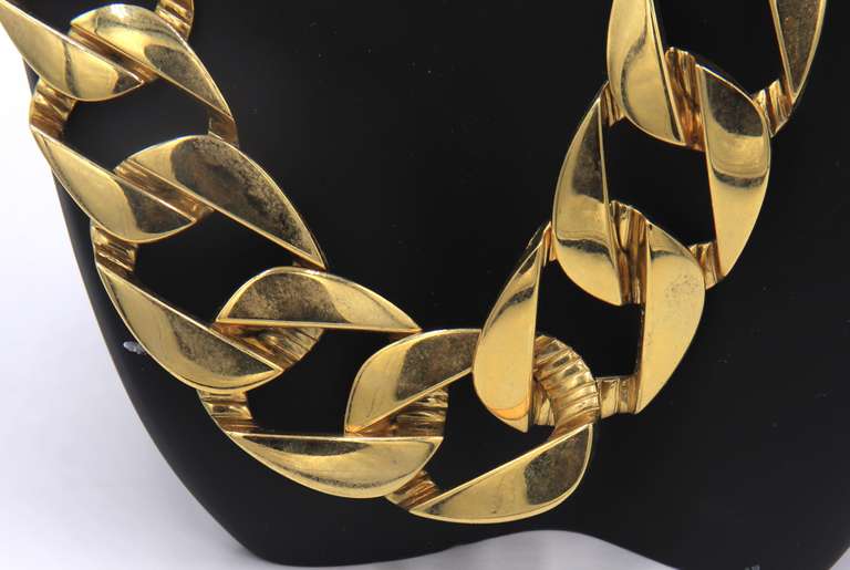 Fancy Link Gold Plated Necklace