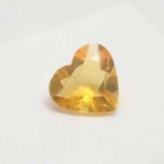 6MM HEART DARK CITRINE LOOSE GEMSTONE