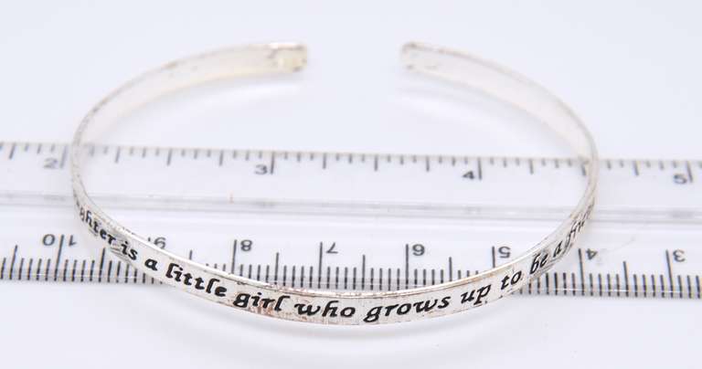 Vintage Sterling Silver Cuff Bangle