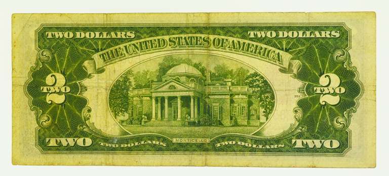 1928-G Red Seal $2 Bill