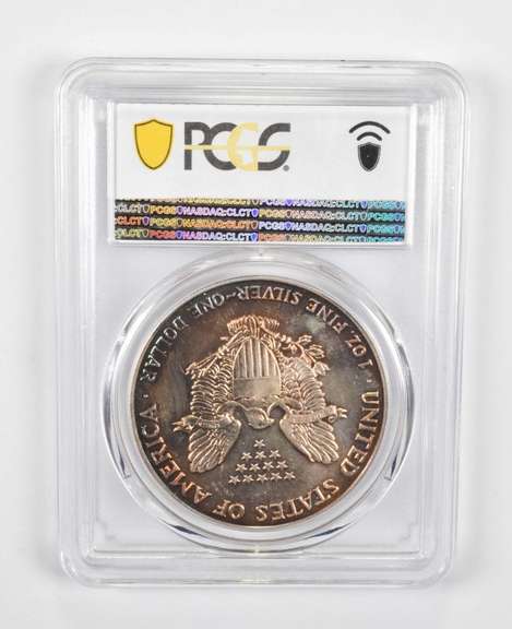 MS67 1990 American Silver Eagle - Graded PCGS
