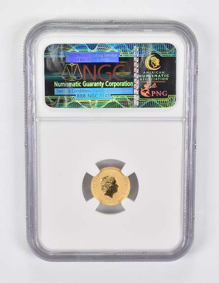 MS70 2009-P Australia $5 Gold Kangaroo NGC