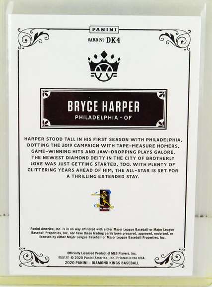 Bryce Harper Panini Diamond Kings Baseball Card