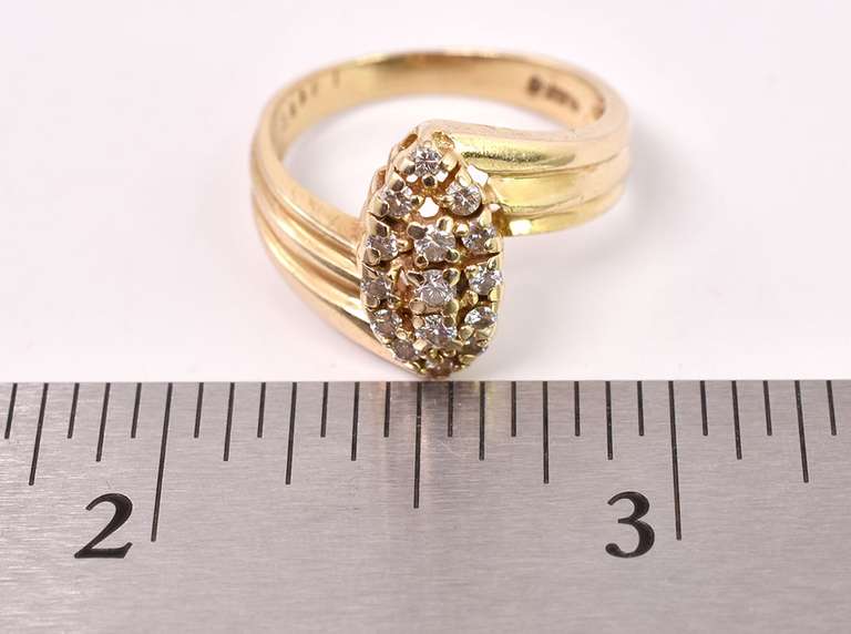 Darling Diamond Cluster Ring in 14K Yellow Gold
