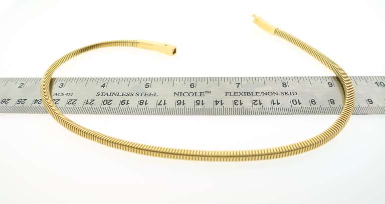 Striking 18kt Yellow Gold Snake Chain Necklace