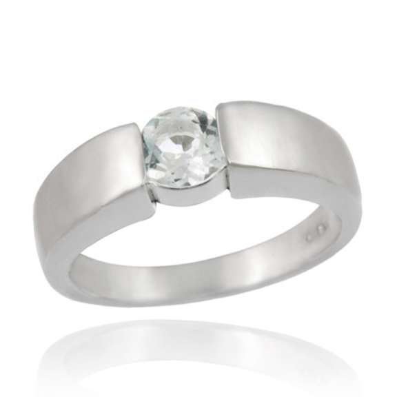 Sterling Silver Blue Topaz Ring