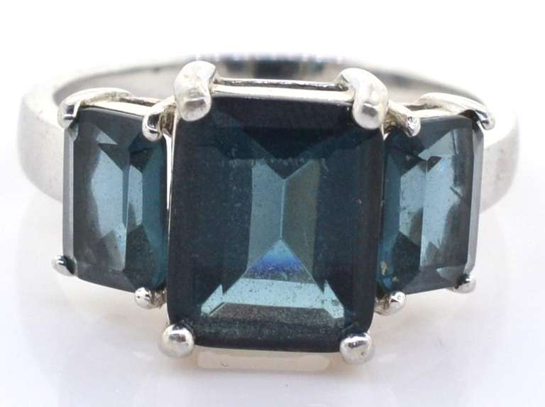 Blue CZ Ring