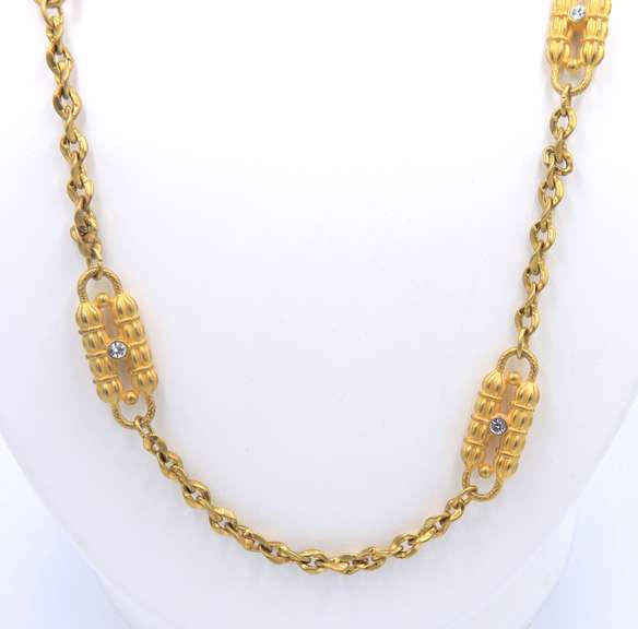 Gold Plated Cubic Zirconia Necklace