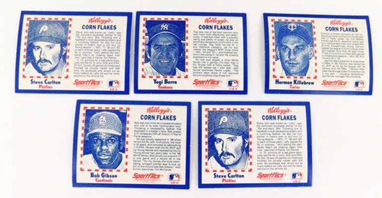 5 Kellogg's Cornflakes 1991 Baseball Greats