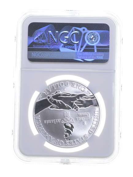 PF70UCAM 1995-P XXVI Olympiad Track & Field Commem. Silver Dollar NGC