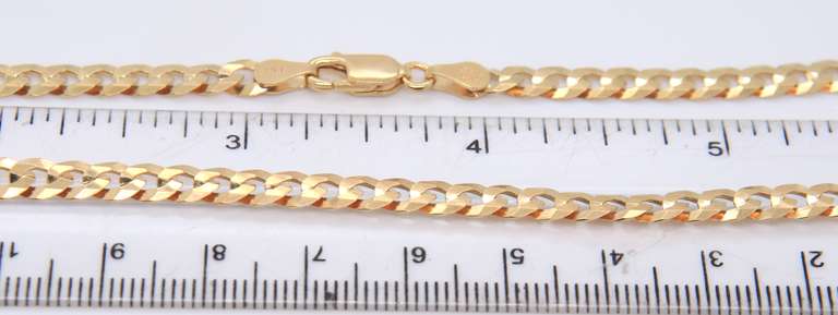 925 Sterling Silver Italian Curb Chain Necklace
