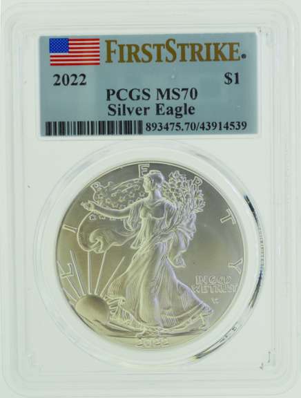 2022 Silver Dollar Eagle $1 PCGS MS70 First Strike