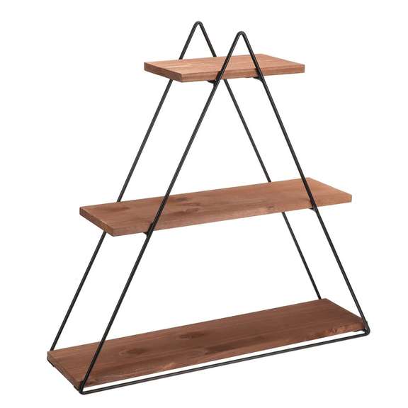 3-Tier Triangular Wall Mounted Shelf Floating Shelves