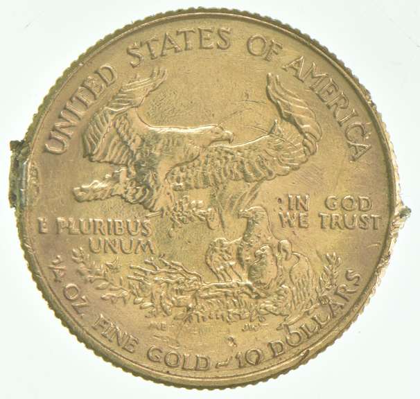 2002 $10 American Gold Eagle 1/4 Oz. .999 Fine Gold