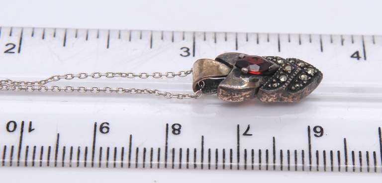 925 Sterling Silver Gemstone Pendant on Chain