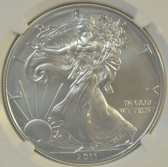 Perfect NGC MS70 graded 2011-W Early Releases $1. NGC MS70