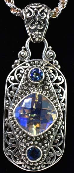 Sterling Silver CZ Pendant