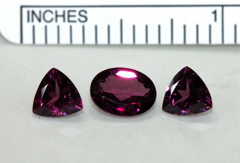 Luscious Rhodolite Set of 3
