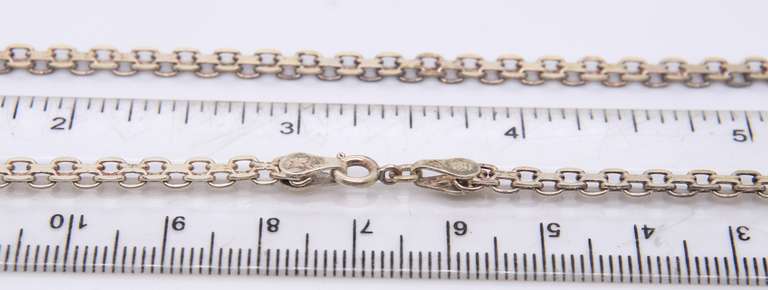 Vintage Italian Sterling Silver Cuban Curb Necklace