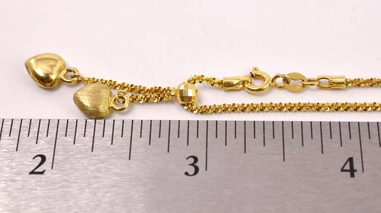 Fantastic Heart Pendant Necklace in Yellow Gold