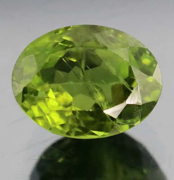 Substantial 4.05ct asparagus green Peridot