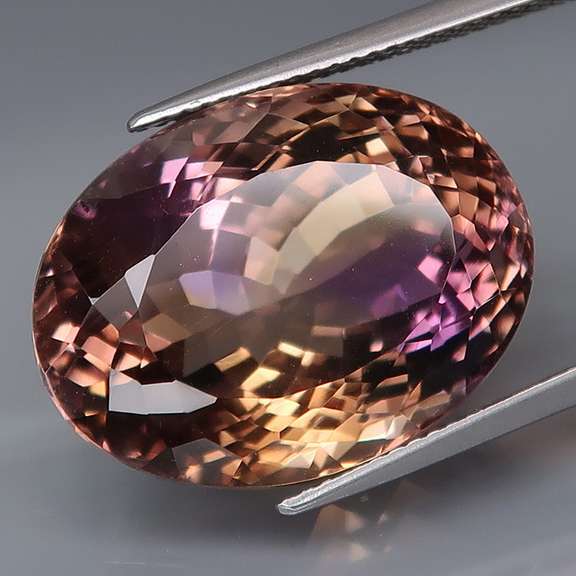 VS clarity 29.48ct unheated real Bolivian Ametrine