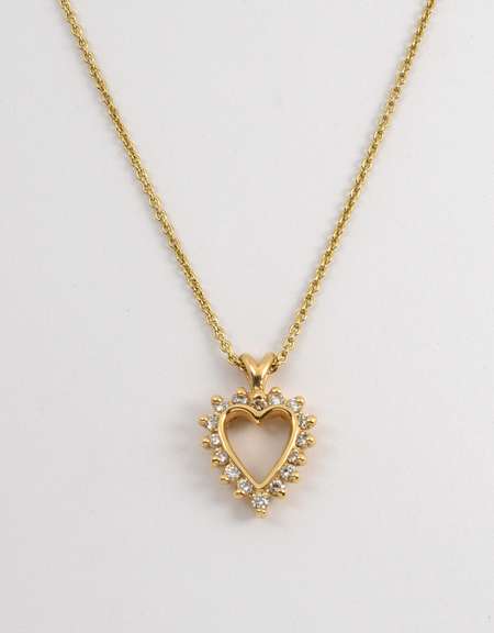 Sweet Diamond Heart Pendant