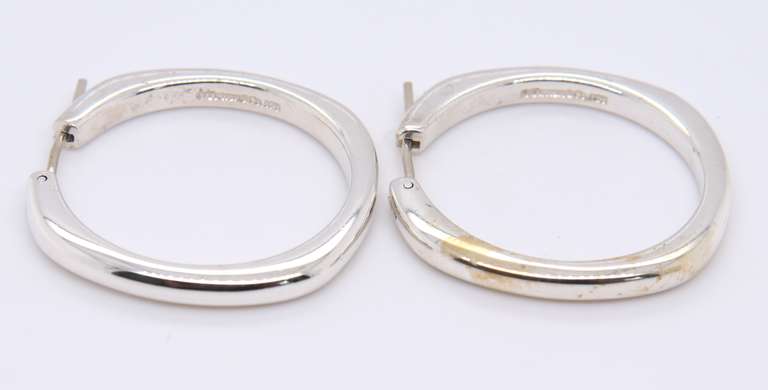 Tiffany & Co Cushion Shaped Hoops