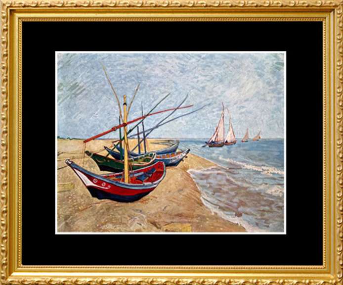Vincent Van Gogh, Fishing Boats on the Beach