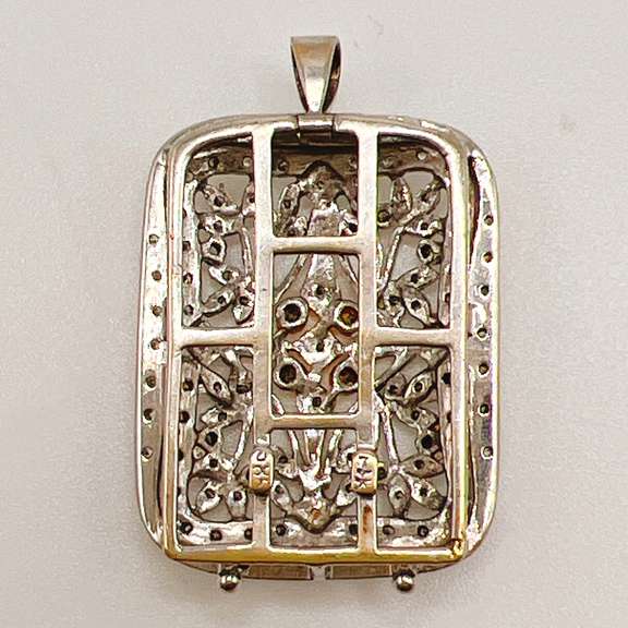 14kt Solid Gold & Diamond Pendant