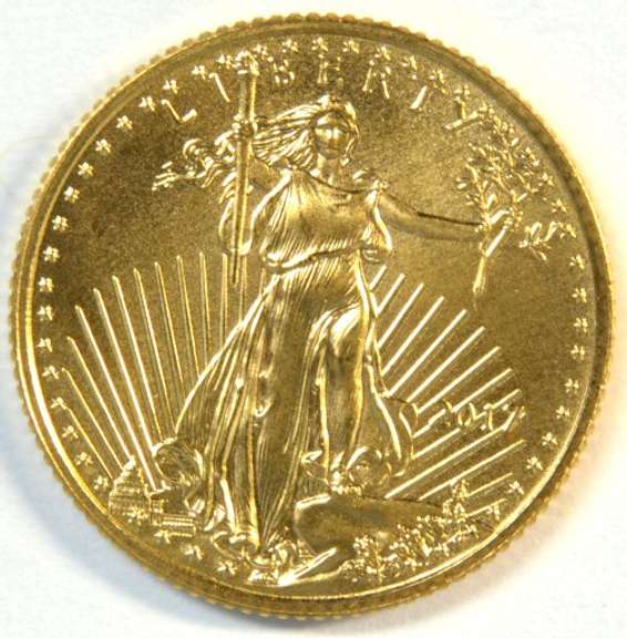 Pristine-perfect Super Gem BU 2017 $1 American Gold Eagle coin