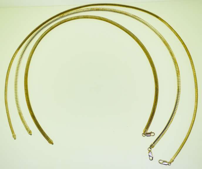 Italian Sterling silver Omega Chain Lot